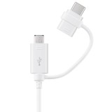 Cablu Date si Incarcare Samsung Galaxy J3 (2018) J377, EP-DG930DWEGWW, 1.5 m, Alb