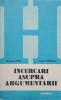 Incercari asupra argumentarii - Gh. Mihai St. Papaghiuc, Junimea 1985, Filosofie, Coperta Brosata