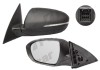 Oglinda exterioara Kia Optima (Jf), 10.2015-, Kia Optima (Tf), 06.2010- , partea Dreapta, culoare sticla crom , sticla convexa, cu carcasa neagra, cu
