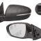 Oglinda exterioara Kia Optima (Jf), 10.2015-, Kia Optima (Tf), 06.2010- , partea Dreapta, culoare sticla crom , sticla convexa, cu carcasa neagra, cu