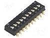 Intrerupator DIP, 2 pozitii, montare SMT, 10 sectiuni, OMRON OCB - A6SN-0101