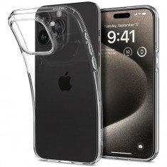 Husa pentru iPhone 15 Pro Max, Spigen Liquid Crystal, Clear