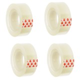 Benzi adezive transparente, 4 bucăți, 25m x 18mm, cu tăiere manuală, CMCLASS