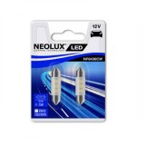 Set 2 buc Bec Led 12V 0.5W Sv8.5-8 Blister Neolux