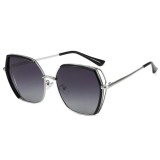 Ochelari de Soare Polarizati - Techsuit (9768) - Black / Silver / Gray