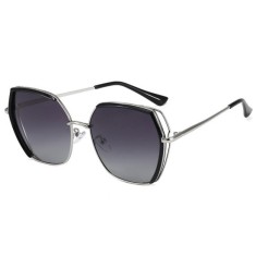Ochelari de Soare Polarizati - Techsuit (9768) - Black / Silver / Gray