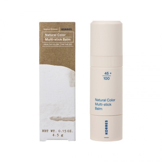 Balsam multifuncțional Korres Aegean Bronze Natural Color, strălucire sănătoasă pentru purtare 4,5 g