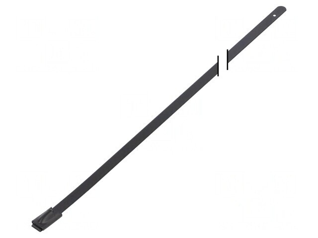 Colier de str&acirc;ngere negru 1000mm x 12,7mm