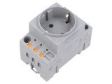 Conector Alimentare AC 16A 3 pini Soclu Mamă pentru Șină DIN PHOENIX CONTACT 0804040