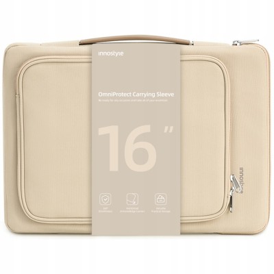 Innostyle 16&amp;amp;quot; Geantă Pentru Laptop Caz Impermeabil Omniprotect Bej foto