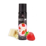 Gel Comestibil Stimulator Unisex, Aroma Ciocolata Alba si Capsuni, 55 gr