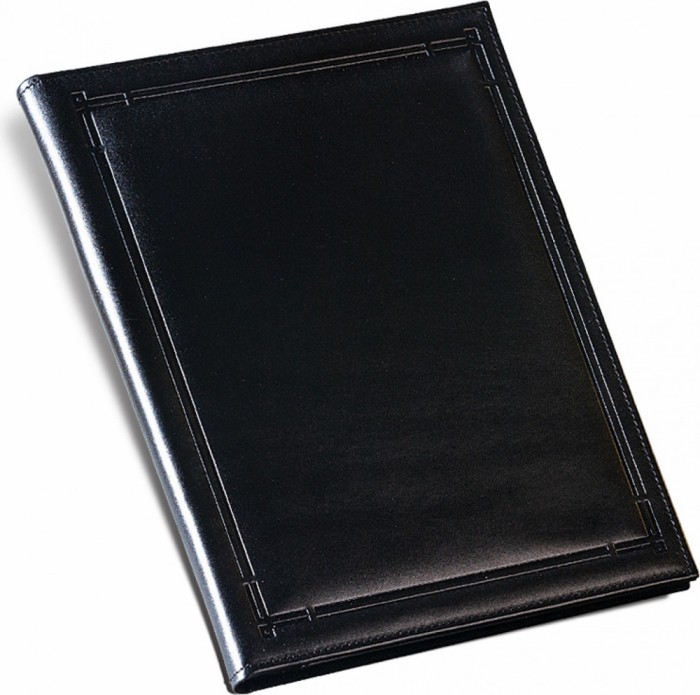 Agenda piele A4 model A neagra