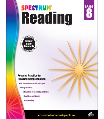 Spectrum Reading Workbook, Grade 8 foto