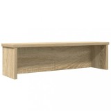 Suport Bucatarie Stivuibil Stejar Sonoma, Lemn Prelucrat 50x15x16 cm, Raft Organizator Universal