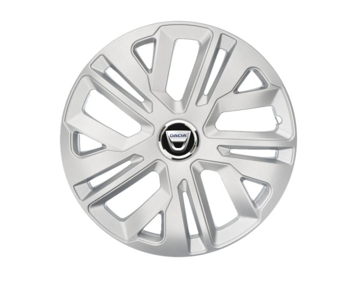 Set 4 capace roti 14``Raven Gri, Compatibile cu Dacia
