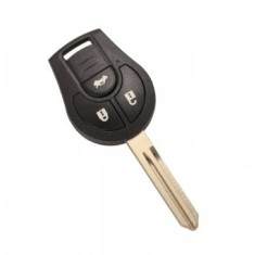 Cheie completa Topautochei&reg; pentru Nissan Qashqai Cube Juke Tiida Micra, 3 butoane, 315 Mhz, ID46 chip