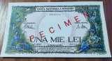 REPRODUCERE bancnota specimen 1000 lei 1941 Romania
