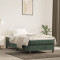 Saltea de pat cu arcuri, verde &icirc;nchis, 120x190x20 cm, catifea GartenMobel Dekor