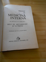 RADU PAUN- MEDICINA INTERNA - BOLILE METABOLISMULUI-,INTREBATI DE STOC foto