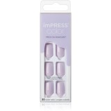 KISS imPRESS Color Short unghii artificiale autoadeziv Picture Purplect 30 buc