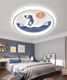 Lustra LED cu telecomanda 88W, Diametru 50cm, lumina Rece/Calda/Neutra, Albastru