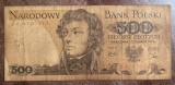 B11 22 - Bancnota foarte veche - Polonia - 500 zloti - 1979
