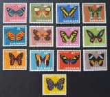 Suriname 1972 - Fluturi, fauna, serie neuzata