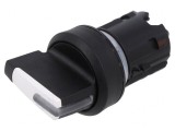 Comutator rotativ 22mm alb stabil 1 poziție