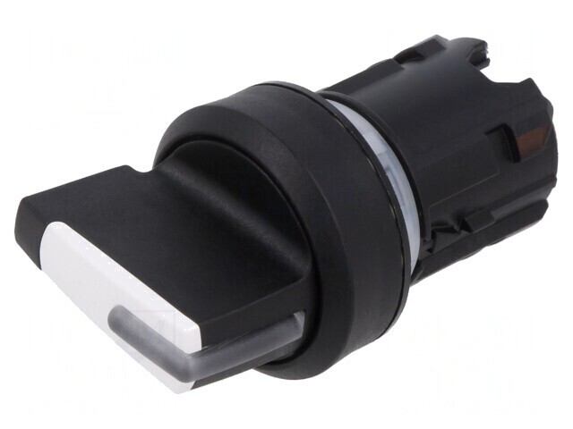 Comutator rotativ 22mm alb stabil 1 poziție