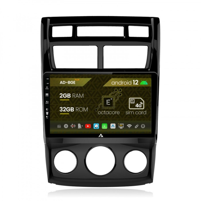 Navigatie Kia Sportage (2005-2010) M AC, Android 12, E-Octacore 2GB RAM + 32GB ROM, 9 Inch - AD-BGE9002+AD-BGRKIT148S