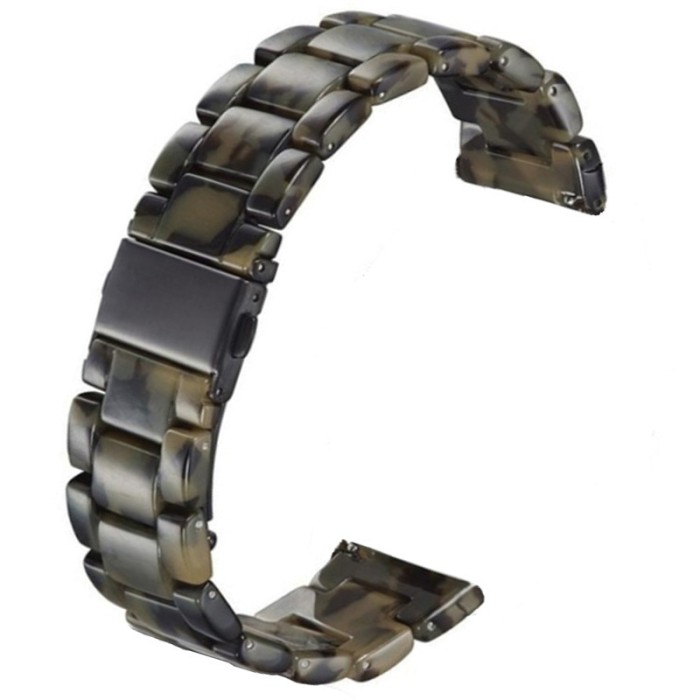 Curea polimer compatibila cu Fossil Gen 5 Smartwatch, Telescoape QR, 22mm, Army Green