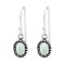 Cercei argint cu pietre semipretioase, Oval, Opal Fire Snow, A4S41034-1