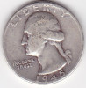 SUA USA 1 quarter dolar 1945, America de Nord, Argint