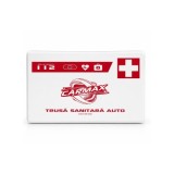 Trusa medicala auto de prim ajutor cutie plastic alba conform DIN13164