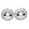 Set 2 Discuri Diamantate 125mm, Beton, Granit, Marmura, Taiere Uscata/Grosiera, 22.2mm, 13300 RPM