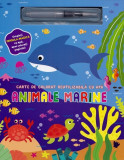 Cumpara ieftin Animale marine. Carte de colorat cu apa