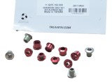 Cumpara ieftin Kit suruburi foaie bicicleta 4x3 aluminiu/otel rosu SRAM
