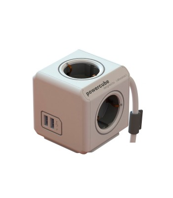 Prelungitor 4 prize CUB +2x USB cablu 1.5m Allocacoc foto