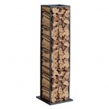 Suport de lemne pentru seminee, de Interior, Vivatechnix 330 &times; 320 &times; 1120 mm, Otel, Negru