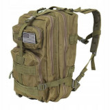 Ghiozdan/rucsac tactic, Trizand, 5 compartimente, poliester 600D, verde, 35 L, 37x29x55 cm, Isotrade