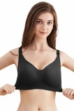 Sutien Alăptat fără Cusături și fără &Icirc;ntărituri - Negru - XXL, Negru, Linovit Store