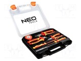 Kit unelte izolate pentru electricieni 7 piese NEO TOOLS 1kV