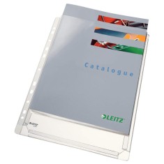 Set 10 Folii Protectie Documente Jumbo Leitz, 170 Microni, Folie Protectie Documente, Folii pentru Documente, Folii Transparente Protectie, Folie Jumb foto