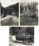 P2176N Pod peste r&acirc;ul Oituz, 1930, lot de 3 fotografii