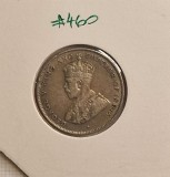 460 Sri Lanka Ceylon 50 Cents - George V, 1928, KM#109a, argint, Asia