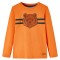 Tricou de copii cu m&acirc;neci lungi, portocaliu &icirc;nchis, 104