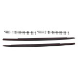 Set 2 buc. ornament prag BMW Seria 5 (G30/G31), 05.2017-08.2020, partea stanga, type M-Performance; negru mat; plastic; TUNING,