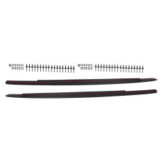 Set 2 buc. ornament prag BMW Seria 5 (G30/G31), 05.2017-08.2020, partea stanga, type M-Performance; negru mat; plastic; TUNING,
