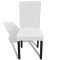 Huse de scaun elastice drepte, 4 buc., alb - 3