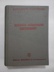 ENGLISH - ROMANIAN DICTIONARY (englez-roman) - Leon Levitchi * Andrei Bantas foto